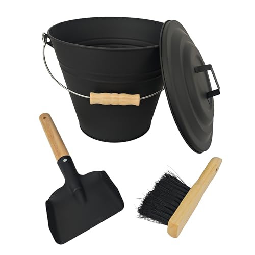 Relaxdays Ascontainer met deksel, zwart/zilver, B/D/H: 30 x 25 x 20 cm