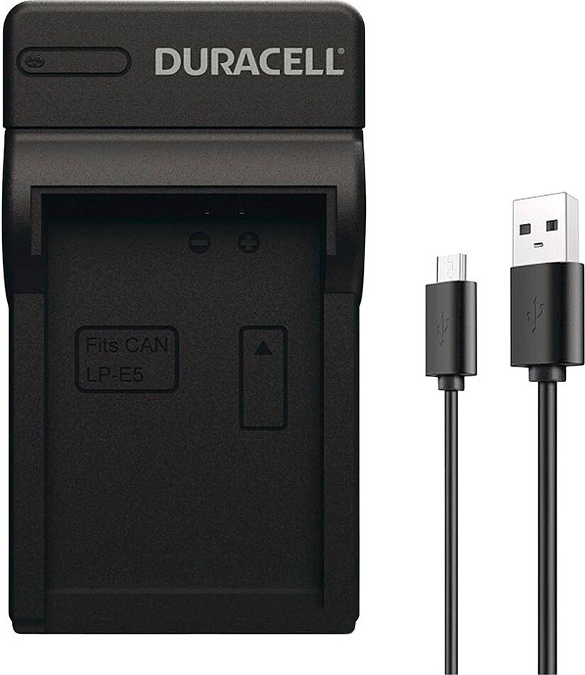 Duracell oplader met USB-kabel voor DR9925/LP-E5