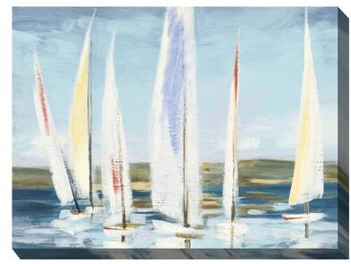 WIND IN THE SAILS OUTDOOR ART 40X30 by West of the Wind in Multi