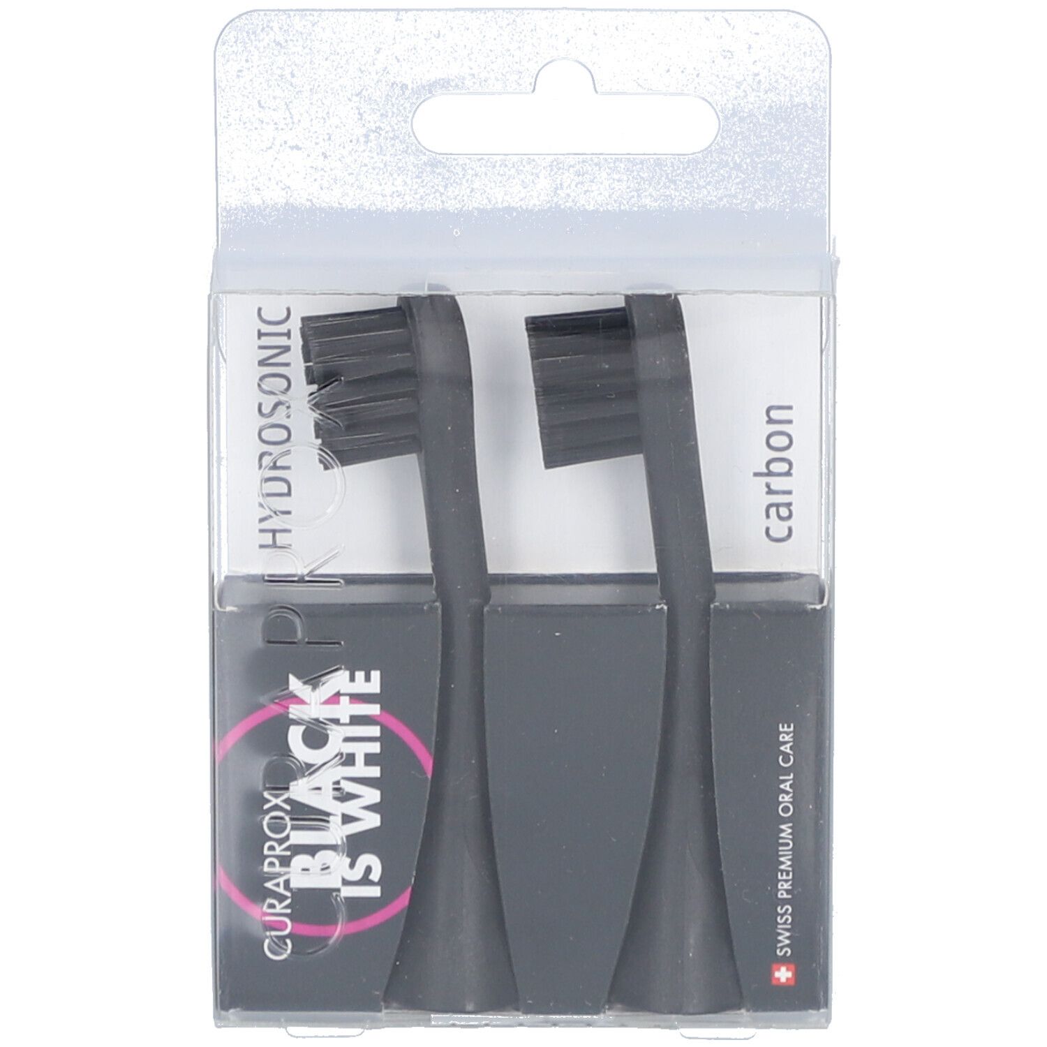 Curaprox black is white Ersatzbürstenköpfe 2 St Zahnbürste