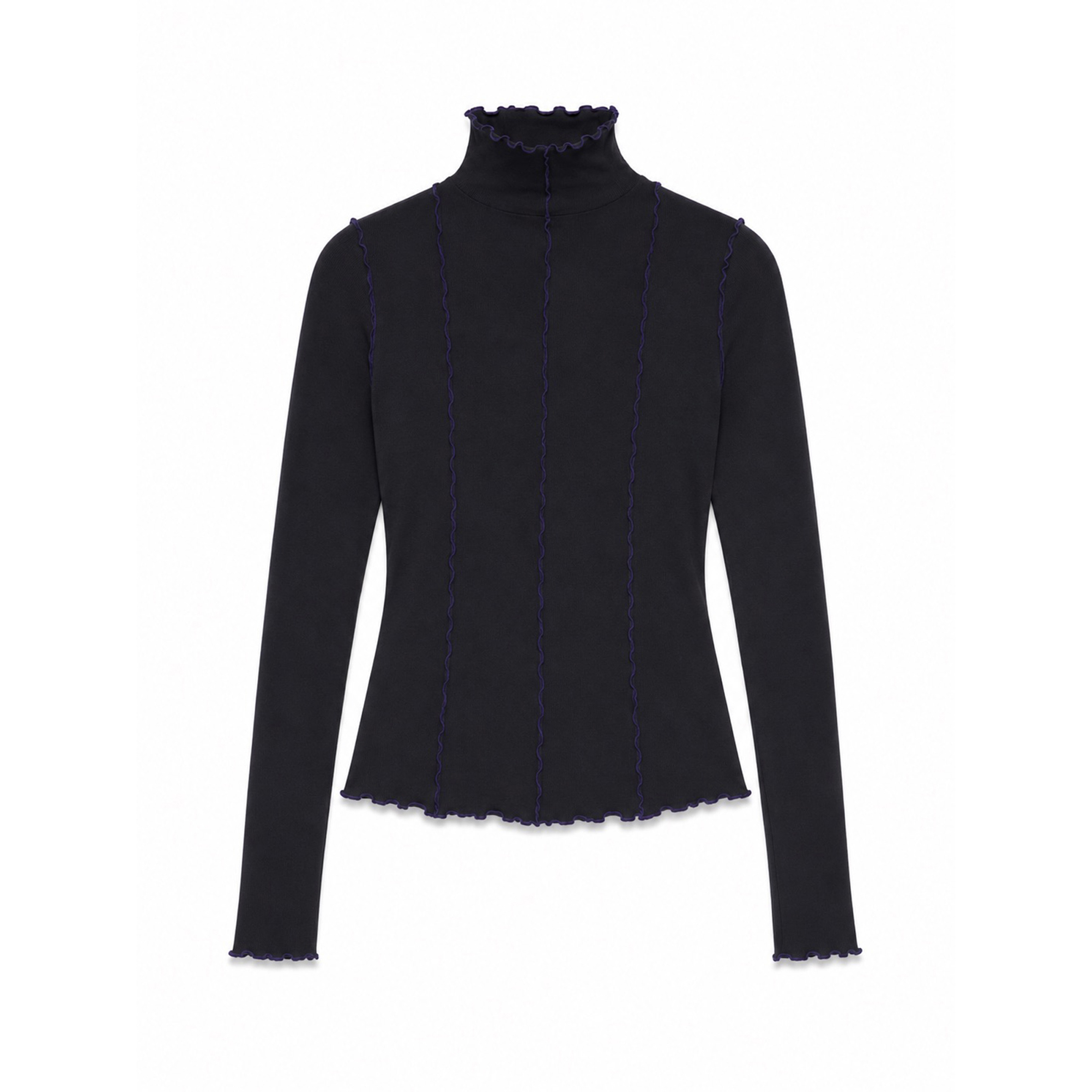 Mazine Babylock Hems Turtleneck Damen Longsleeves schwarz Größe L Lifestyle Hautfreundlich
