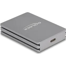 Delock USB Type-C Card Reader (USB 3.2 Gen 2, USB-C), Speicherkartenlesegerät, Grau