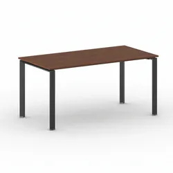 Konferenztisch PRIMO INFINITY 160x80 cm, schwarzes Metallgestell, Kirschbaum