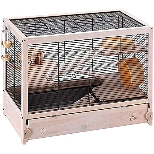 Ferplast Hamsterville Houten Hamsterkooi voor Knaagdieren met Poten