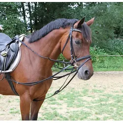 Kerbl Dreieckszügel schwarz, Größe Pferd: Pony