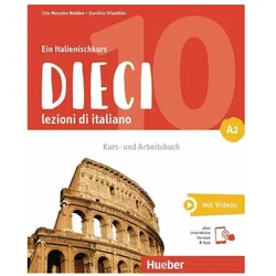 Corso e libro di lavoro Dieci A2, Schulbücher von Ciro Massimo Naddeo, Euridice Orlandino