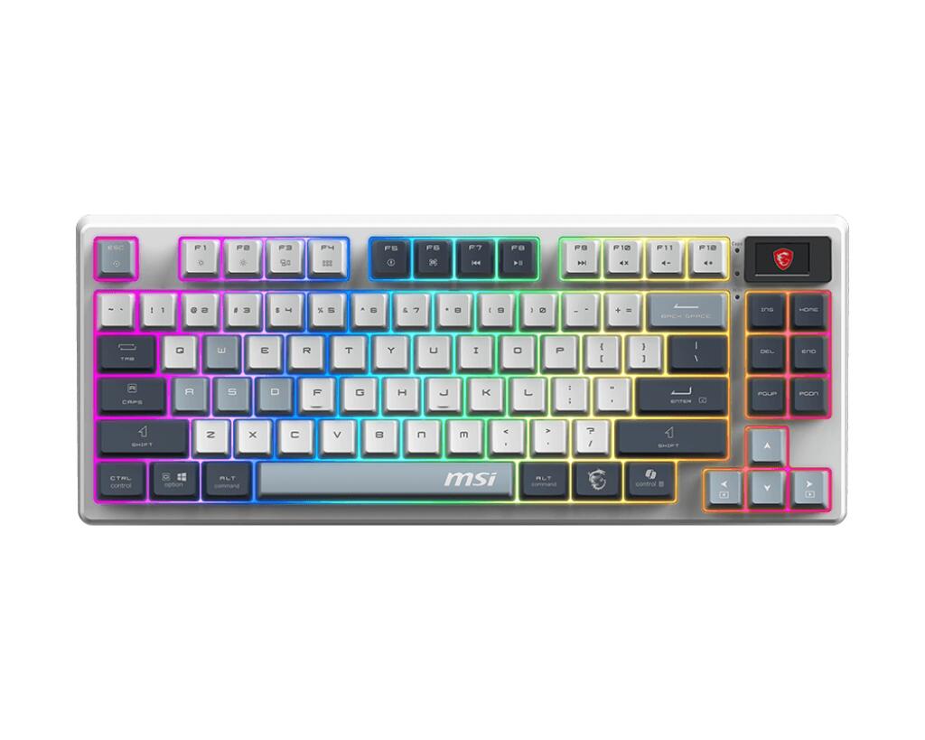 MSI FORGE GK600 TKL W SKY DE Tastatur Gaming FORGE GK600 TKL WIRELESS SKY