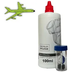 Premium Pflege - Peroxid 100ml Flightpack Kontaktlinsen Pflegemittel