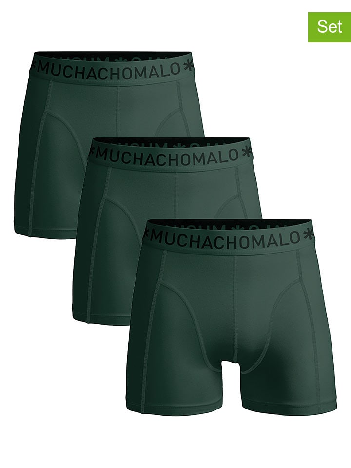 Muchachomalo 3er-Set: Boxershorts in Grün - XXL