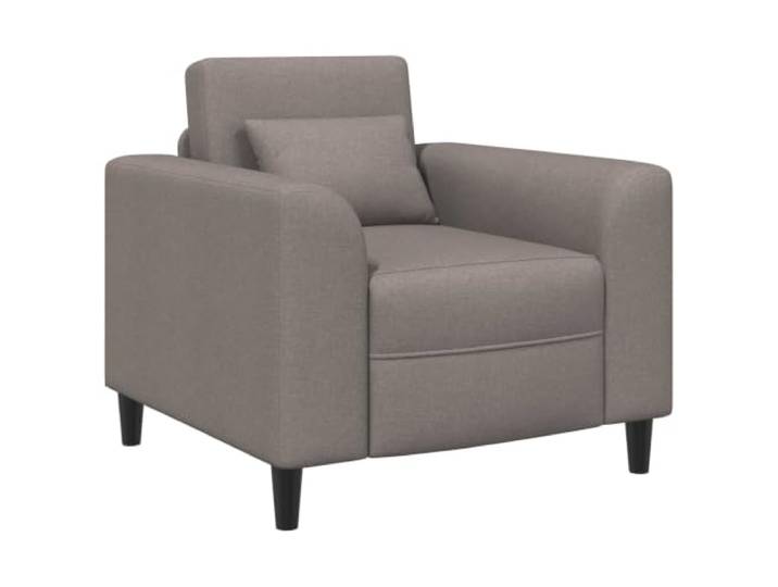 Sessel Taupe Stoff 90 x 88 x 85 cm Holzrahmen, Schaumstofffüllung, breite Armlehnen, moderne Ästhetik, einfache Pflege, Wohnzimmer, Schlafzimmer