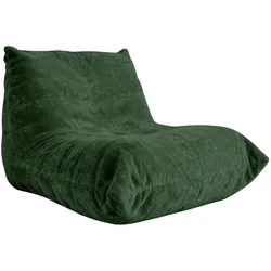 SITZSACK aus glänzendem Chenille mit Ergonomie