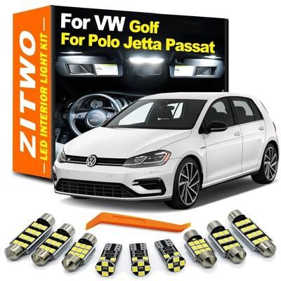 Uplifted Goods Ultra Bright CANBUS Error Free LED Interior Series white golf 3 91 98 10pc