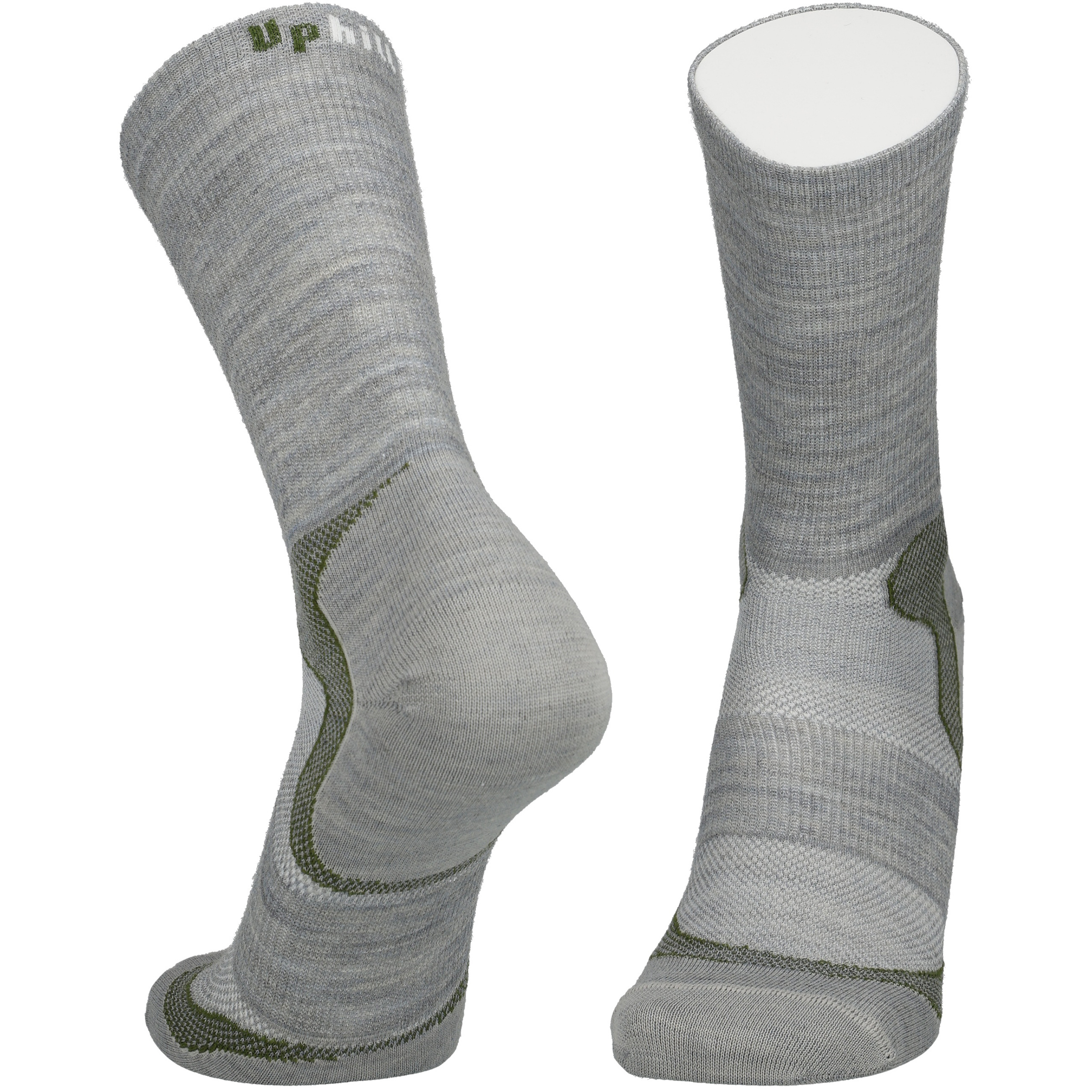 UphillSport Malla Wandersocken grau Größe 39 Trekking Hautfreundlich Merinowolle
