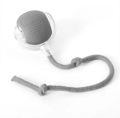 Market Central Smart Automatic Rolling Cat Ball With Mouse Tail grey