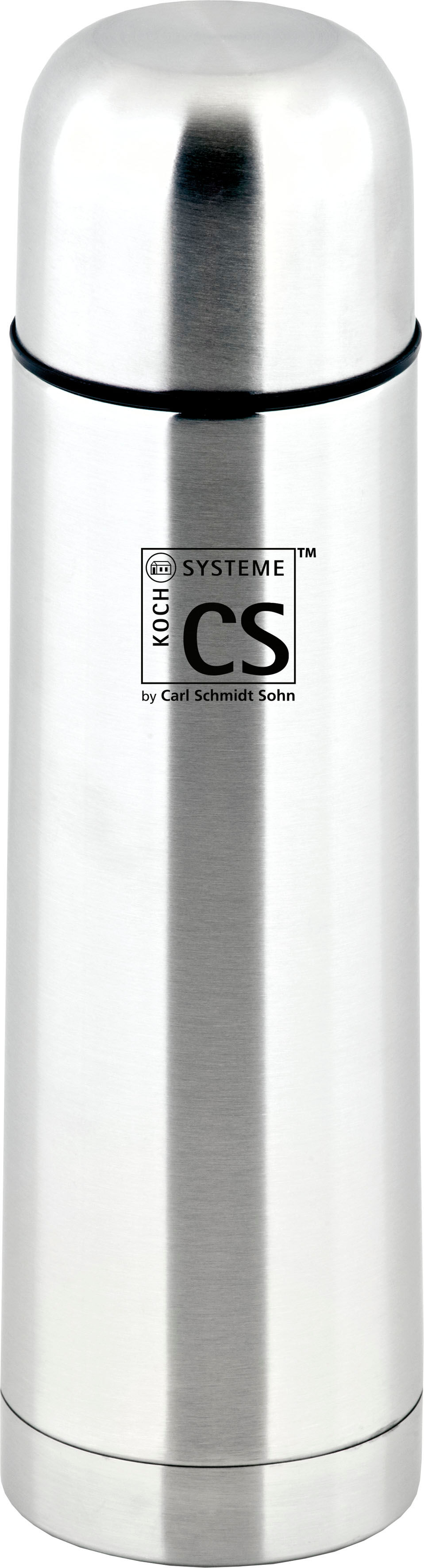 Isolierflasche CARL SCHMIDT SOHN "Elstra", grau (edelstahl), 750ml, Edelstahl, Trinkflaschen, Isolierflasche, rostfreier Edelsgtahl, bruch- und stoßfest