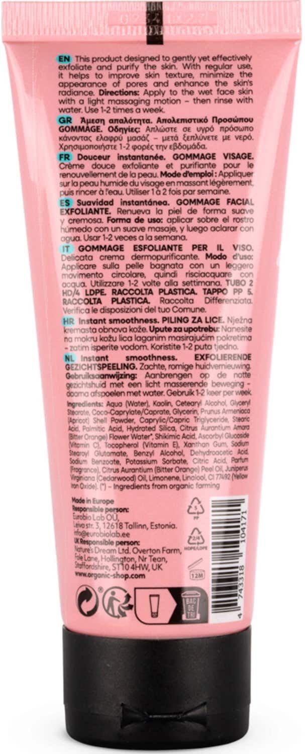 Organic Shop Instant Smoothness Exfoliating Face Gommage 75ml