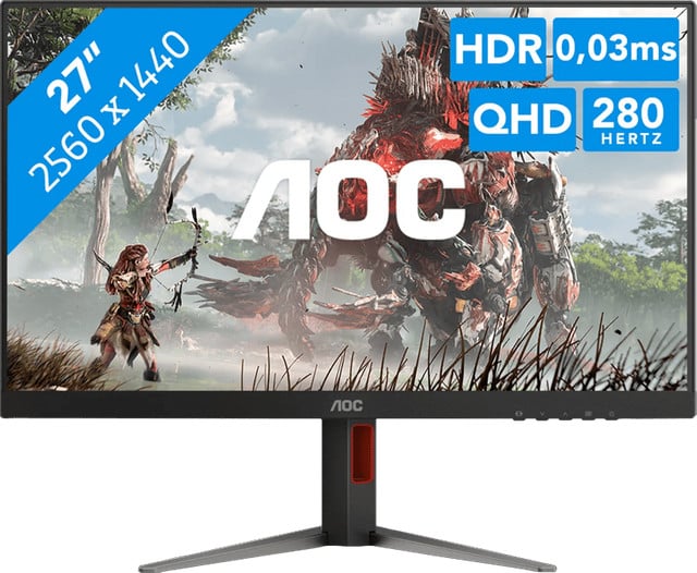 AOC AGON G4 Q27G4ZD QD-OLED Gaming Monitor QHD 1440p 280Hz