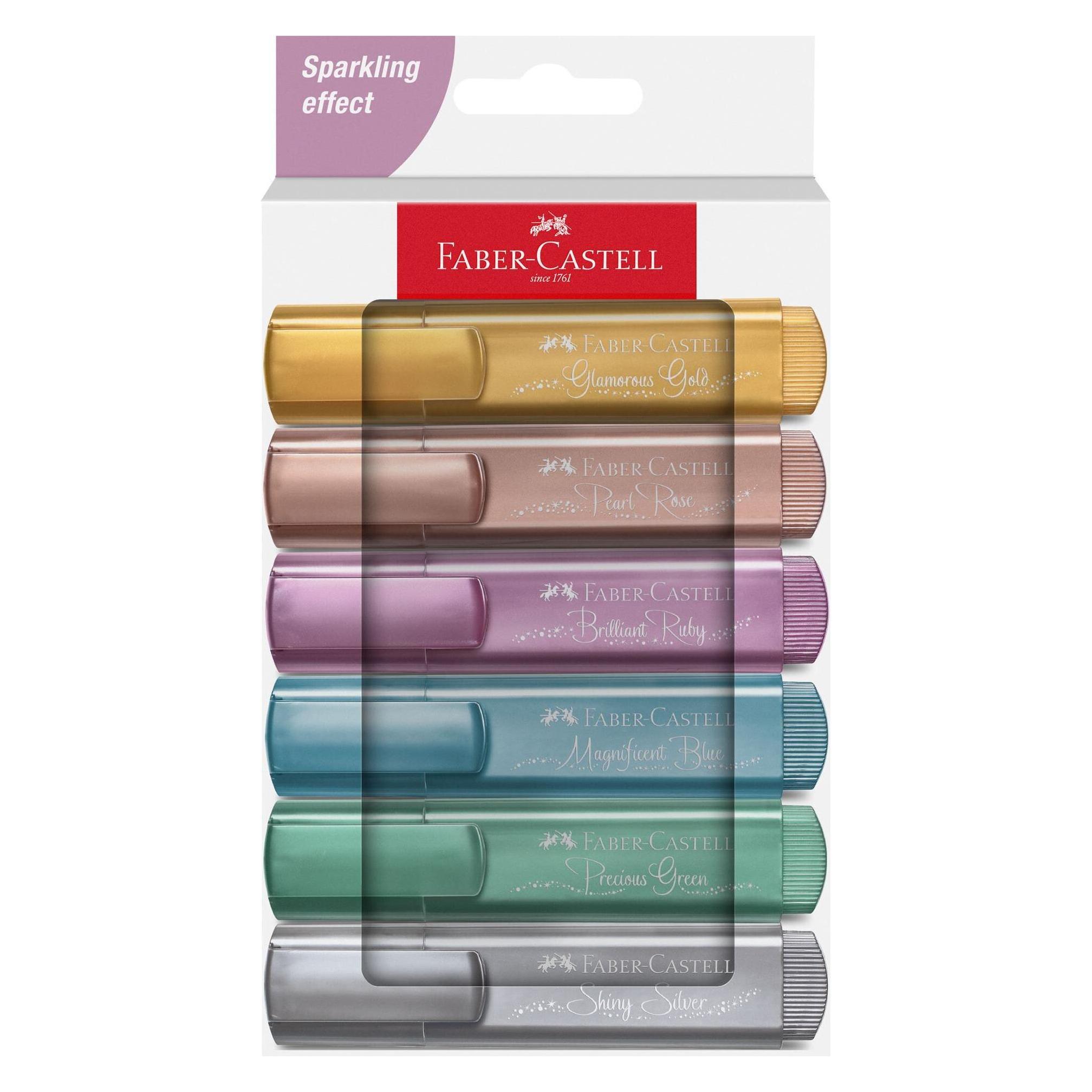Faber-Castell Textmarkeretui 6ST Superfluo Metallic (6x) (254676)