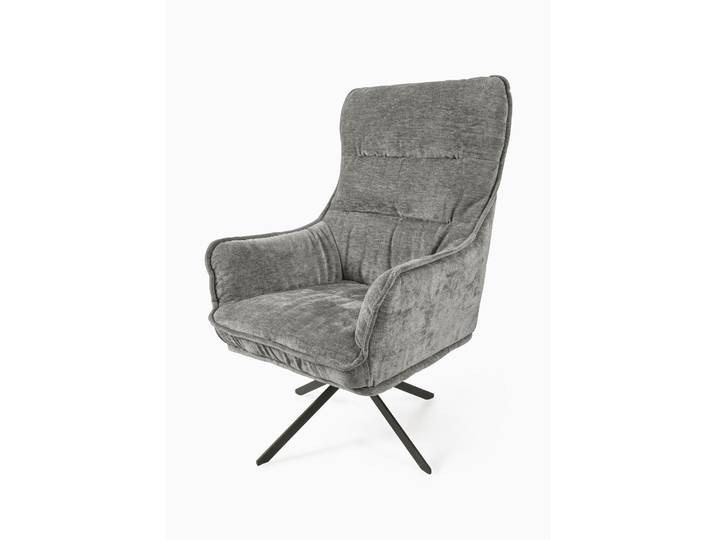 bonprix Sessel, 113x75x79 cm, Gemützlicher Sessel mit Armlehne und Drehfunktion, grau