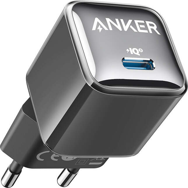 Anker Nano 20W USB-C oplader, PIQ 3.0 compacte netadapter, zwart