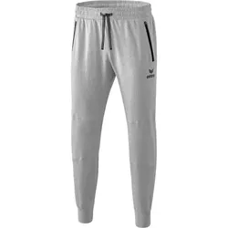 Erima Essential Sweathose Kinder - hellgrau melange/schwarz - 164