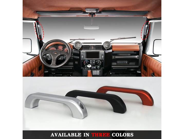 Poignée de traction de pilier A de voiture en alliage, poignée de pilier de porte intérieure pour Land Rover Defender 90 110 2004 – 2018, accessoires de décoration