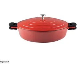 Kelomat Schmorpfanne m.D.28cm, Pfanne + Kochtopf, Rot