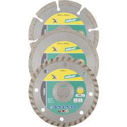 Wolfcraft 8394000 Diamanttrennscheibe 115 mm 1 Set Altbeton, armiert, Backstein, Baustellenmaterialien, Beton, Beton, universal, Dachziegel, Gips, Gipskarton,