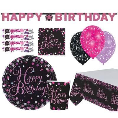 Sparkling Celebrations Pink Partyset 41-teilig