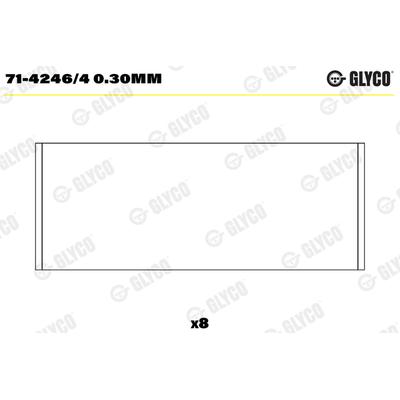 GLYCO Pleuellager 7142464030mm
