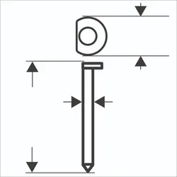 Bosch 34° 1.8/15g  DA Stauchnagelkopf SK64-34, glatt, verzinkt - 2608200522