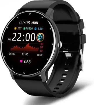 Daily Deals Depot Xiaomi New Smart Watch Men With Full Touch Screen Sport Fitness Watch, IP67 Waterproof Bluetooth Android IOS black