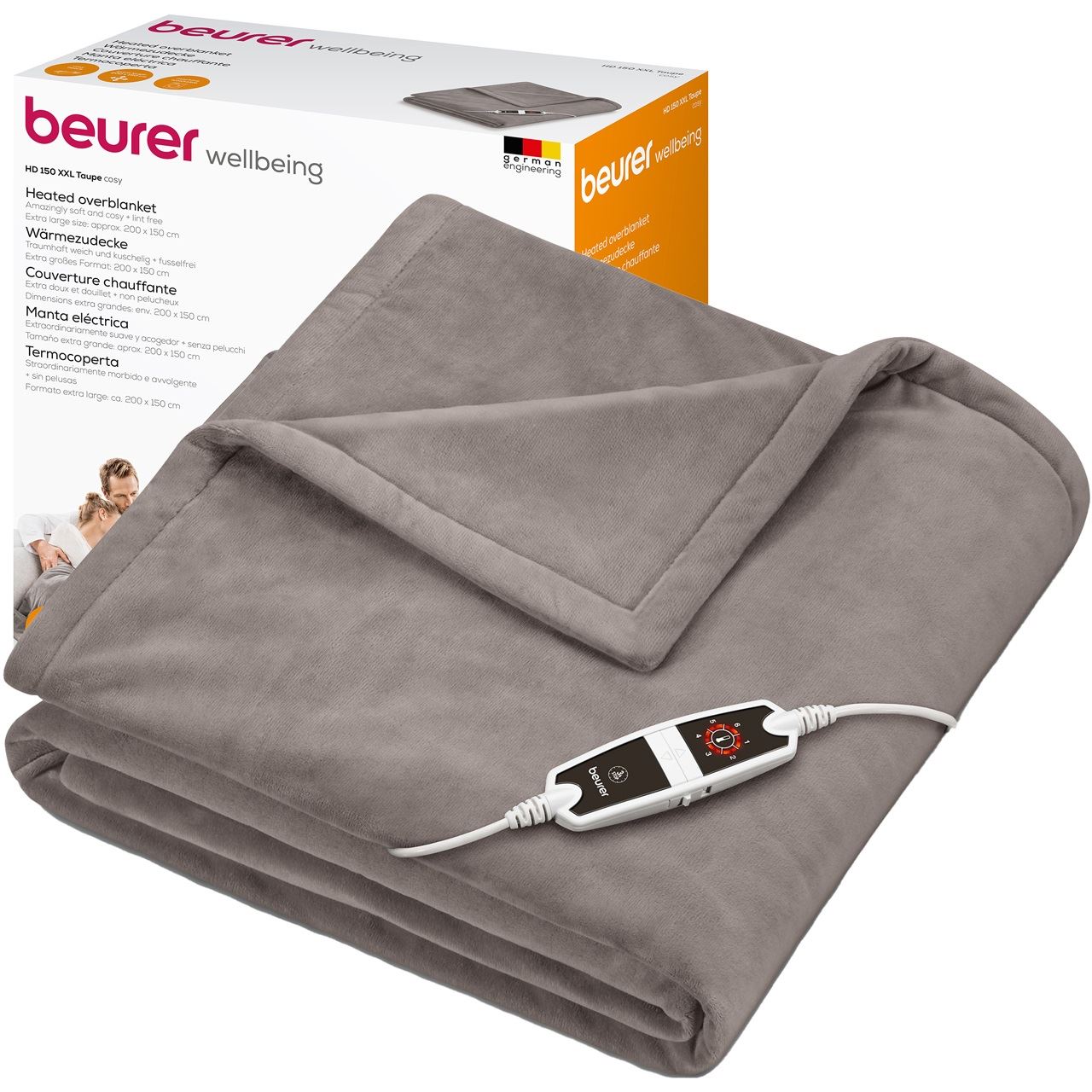 beurer HD 150 XXL Heizdecke cosy taupe 150 W