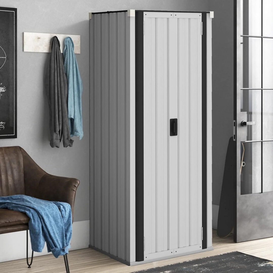WFX Utility Metal Single Storage Cabinet ( H x 76cm W x D) White 177.5cm H X 76cm W X 55.6cm D