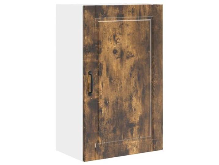 fsahslih Wandschrank Geräucherte Eiche Küchenschrank 50 x 31 x 80 cm Platzsparender Hängeschrank für Küche und Wohnbereich mit 2 Türen und 3 geräumigen Fächern für Teller und Gewürze.