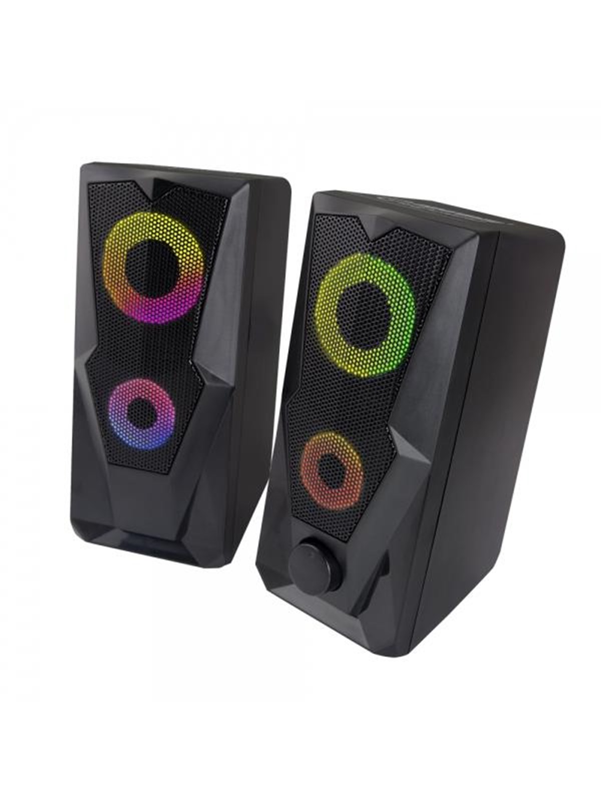 Esperanza SPEAKERS 2.0 USB LED RAINBOW BAILA - Schwarz