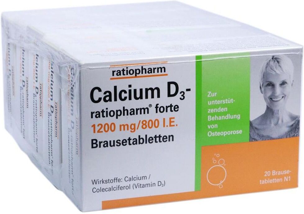Calcium D3-ratiopharm forte Brausetabletten 100 St