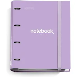 Miquelrius, Heft + Block, Notizbuch 4-Ringordner A4 (Karton) LAVENDEL (A4)