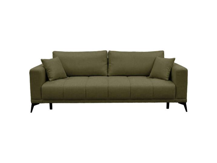 Mid.you Schlafsofa Grande, Grün, Metall, 3-Sitzer, 238x83x98 cm, Liegefunktion, Wohnzimmer, Sofas & Couches, Schlafsofas, Schlafsofas mit Bettkasten