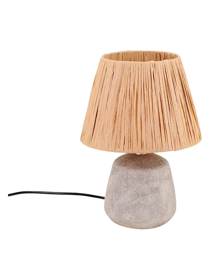 Ornami Tischleuchte in Grau/ Beige - (H)30 x Ø 22,5 cm - onesize