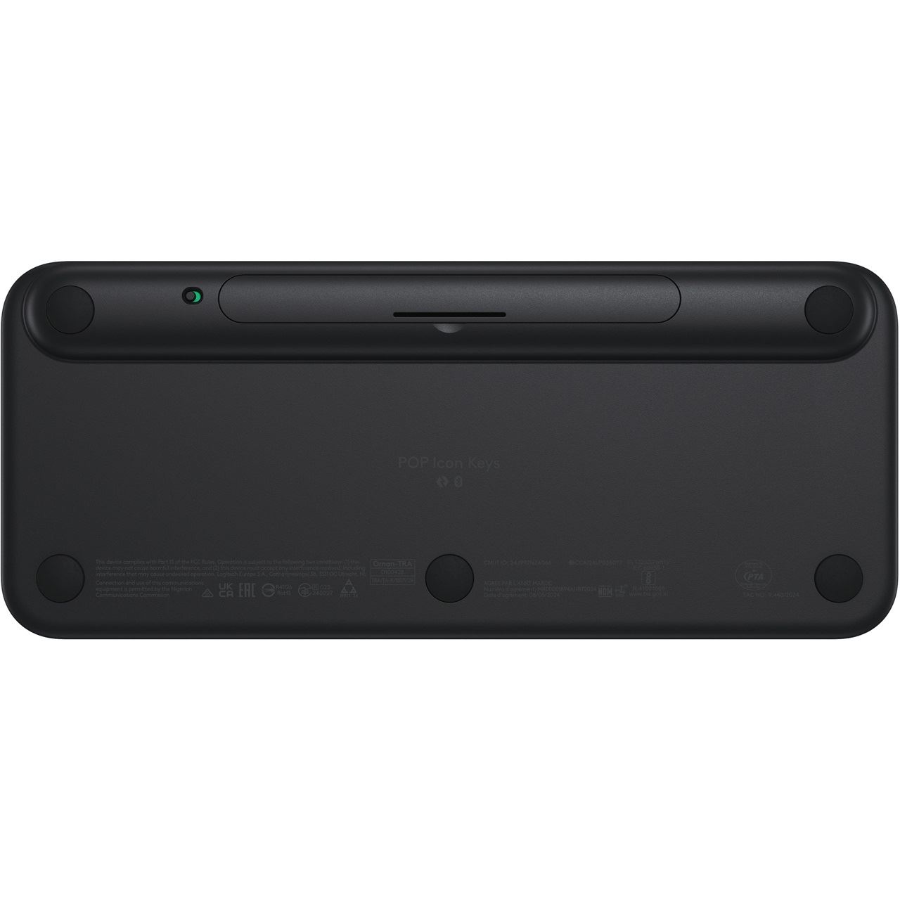 Logitech POP Icon Keys USB und Bluetooth Deutsch schwarz/grau (kabellos)