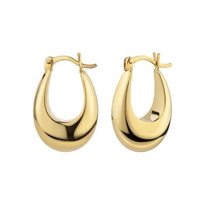 Paar Creolen FIRETTI "Schmuck Geschenk Silber 925 Ohrschmuck Ohrringe", gold (gelbgoldfarben), Ohrringe, Damen, Silber 925 (Sterlingsilber)