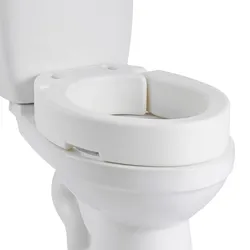 VEVOR Toilettensitzerhöhung Toilettenerhöhung (136 kg belastbar) mit 88,9 mm Hubhöhe, erhöhter Toilettensitz mit vergrößerter Öffnung für ältere Menschen, längliche Toilettenschüsseln