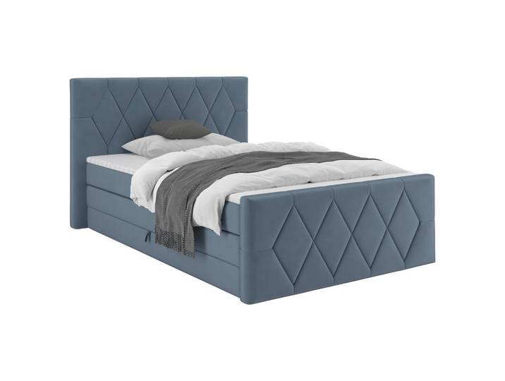 Boxspringbett 140/200 cm Graublau