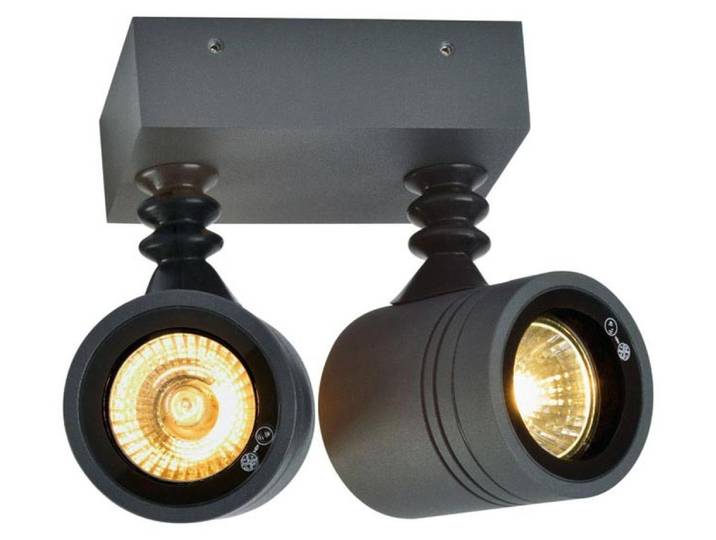 Myra Wall Spot mural et de plafond IP55 Projecteur extérieur 2 flammes anthracite
