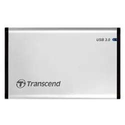 Transcend StoreJet 25S3 HDD / SSD-Gehäuse Silber 2.5" USB