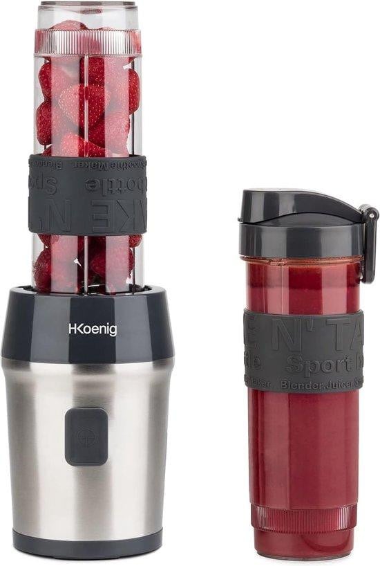 H. Koenig Compacte fruitsmoothie-maker, 570 ml, 300W, zwart