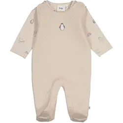 Feetje Strampler-Set Pinguine Waffelpiqué, beige, 44