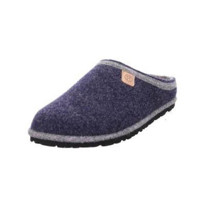 Hausschuh ROHDE "Rohde Hausschuhe Filz", Herren, Gr. 42, blau, Filz, Schuhe Hausschuh