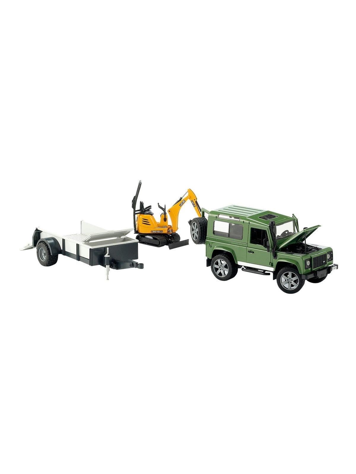 Bruder Land Rover + CAT & Man